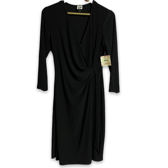 Anne Klein Dresses & Skirts - NWT Anne Klein Black Women’s Wrap Dress Sz 10